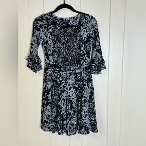 Chris McLaughlin Long Sleeve Ruffle Dress 4P